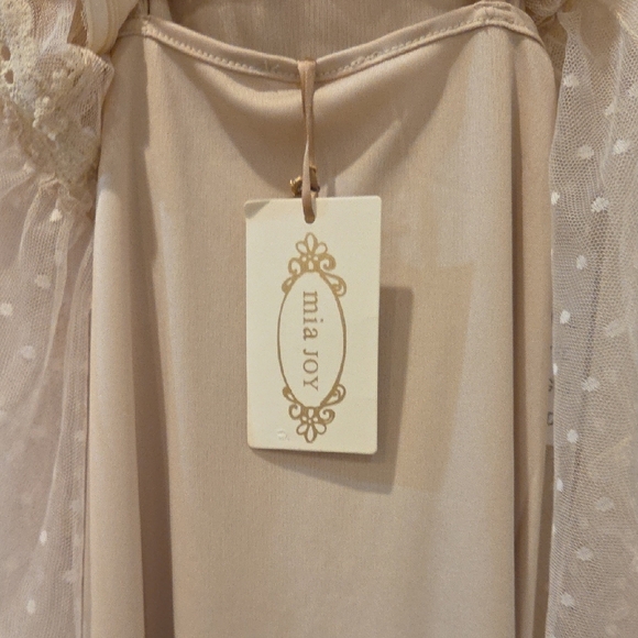 New Joyfolie Gorgeous Formal Kids Cream Lace Maxi Dress. - Picture 2 of 10